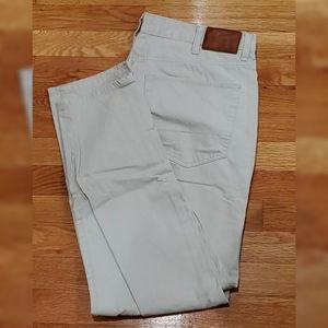 US POLO ASSN  LIGHT GRAY CHINO PANTS STRIPE 38x30